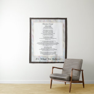 Tenture Nicene Creed Tapestry Christian Prayer Decor
