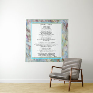 Tenture Nicene Creed Tapestry Christian Prayer Wall Decor