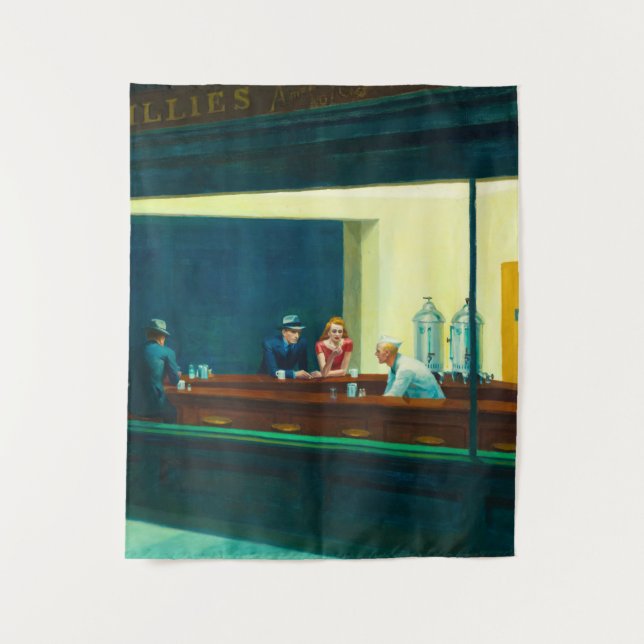 Tenture Nighthawks, 1942 par Edward Hopper (Devant)