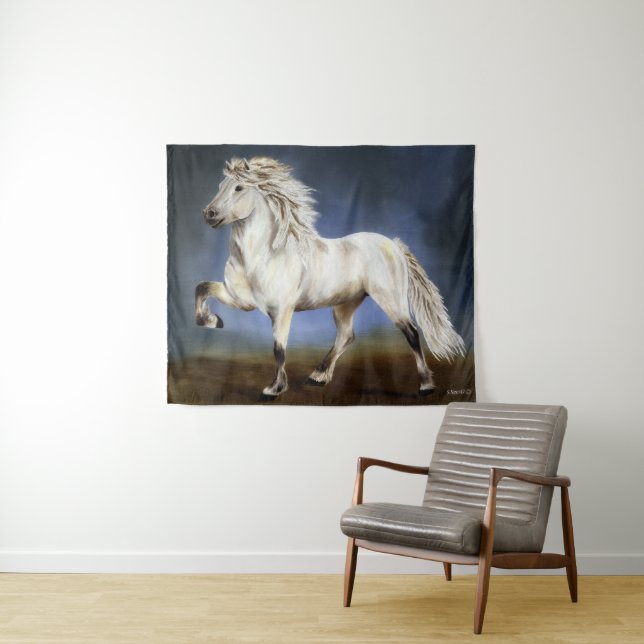 Tenture Noblesse du cheval à allure (En situation (horizontale))