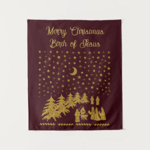 Tenture Noël religieux, Naissance de Jésus
