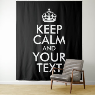 Tenture Noir et blanc Conserver le calme et votre texte