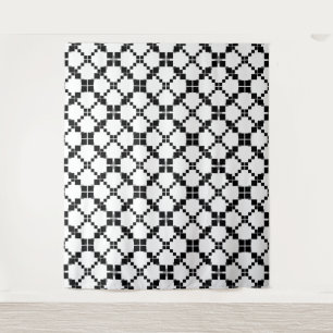 Tenture Noir et blanc, géométrique, simple, à la mode