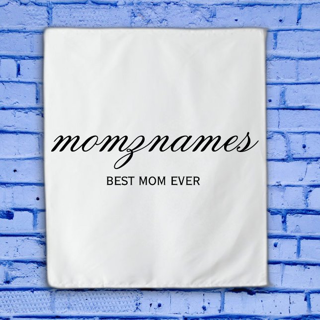 Tenture Nom de la calligraphie personnalisée de la meilleu (Créateur téléchargé)
