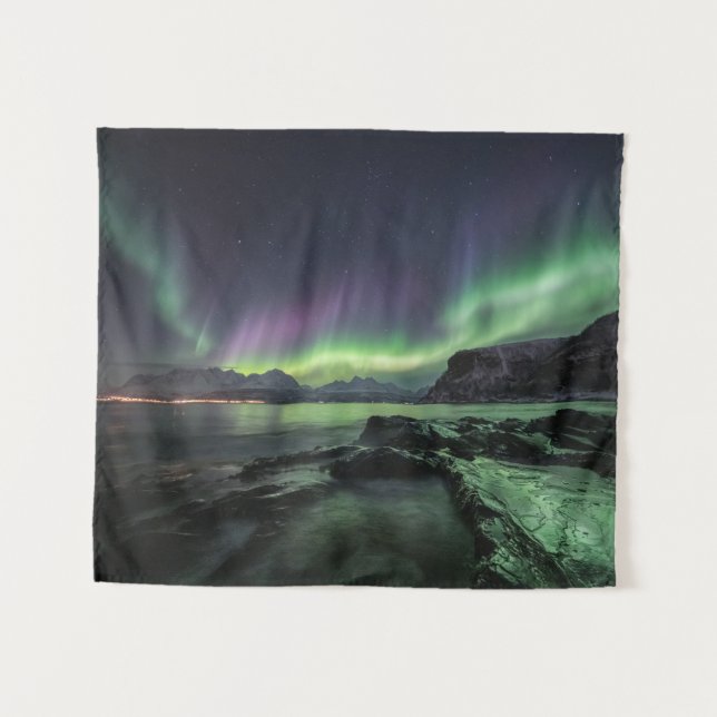 Tenture Northern Lights Norvège (Devant (Horizontal))