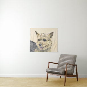 Tenture Norwich Terrier Peinture - Cute Original Chien Art
