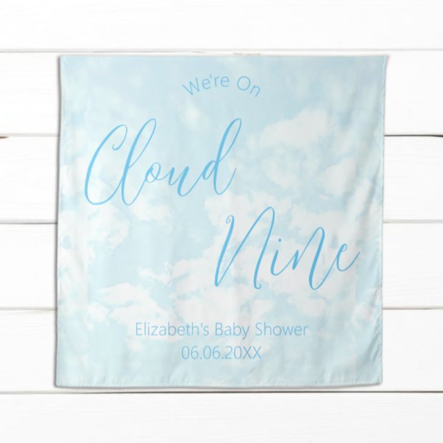 Tenture Nous sommes sur le Baby shower Cloud Nine (Créateur téléchargé)