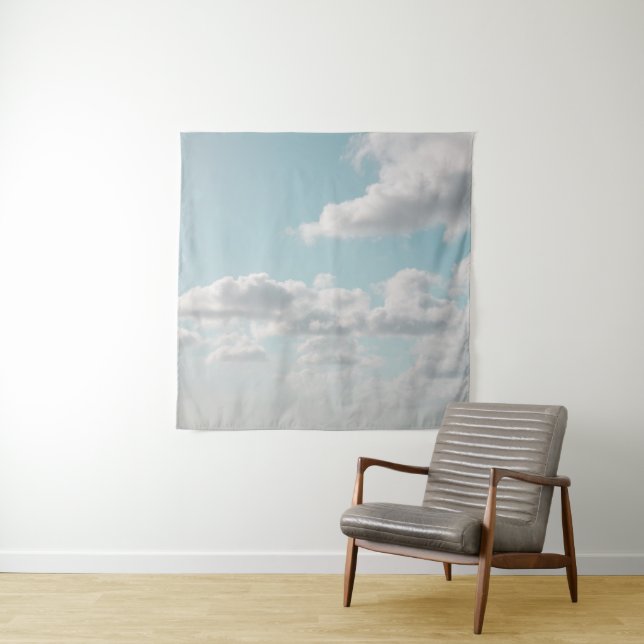 Tenture Nuages de rêve #9 #nuages #wall #art (En situation)
