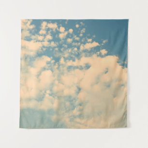 Tenture Nuages - Décor de style effet vintage 