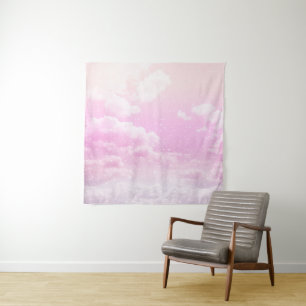 Tenture Nuages Dreamy Blush Nebula Bliss 1