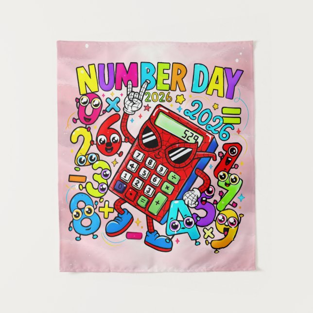 Tenture Number Day 2026 Colourful Maths Banner for Schools (Devant)
