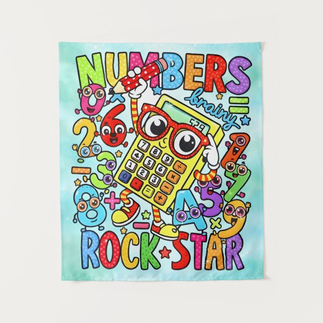 Tenture Number Day Maths Rockstar Banner for Schools (Devant)