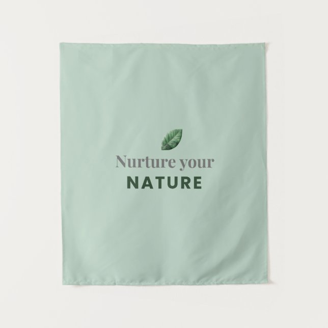 Tenture Nurture Your Nature Minimal Motivational Wall Tape (Devant)