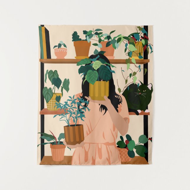 Tenture Oasis pointillée (Devant)