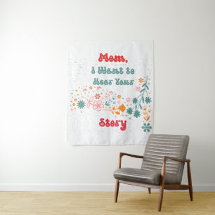 Tenture Objet de vie de maman avec un design amusant et si