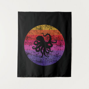 Tenture Octopus rétro