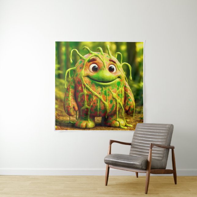 Tenture OddFriends - Gooey Green Monster Poster (En situation)