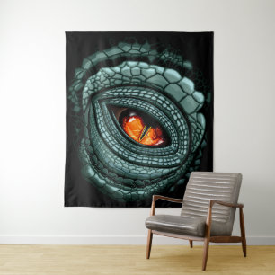 Tenture Œil de prédateur reptile primitif