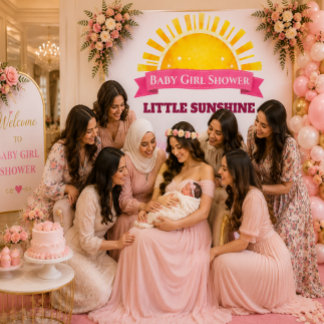 Tenture Œuvre d'art pour Baby Shower Rose Jaune de Rêve