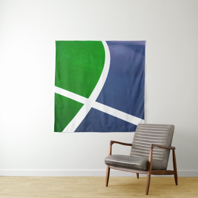 Tenture Oeuvre de basket-ball (En situation)