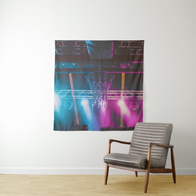 Tenture Oeuvre de basket-ball cool (En situation)