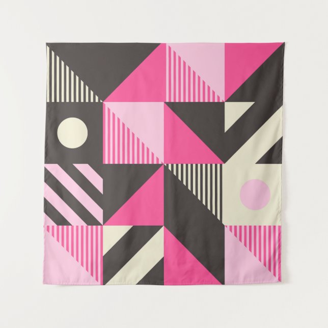 Tenture Oeuvre simple géométrique scandinave (Devant)