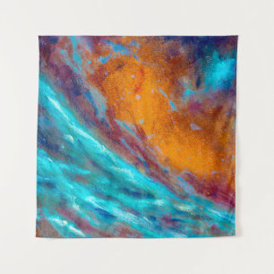 Tenture Oil painting on canvas. Abstract art background. F