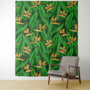 Tenture Oiseau de nuit du jardin du paradis