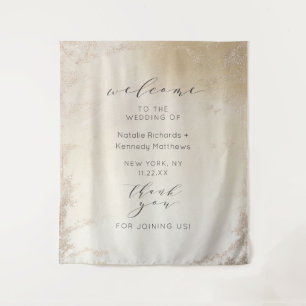 Tenture Ombre Jaune Or Feuille De Noces De Bienvenue