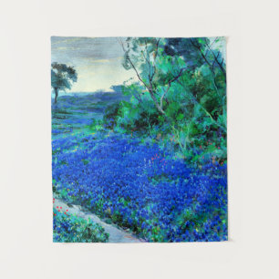 Tenture Onderdonk - Bluebonnets dans le matin de Misty