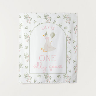 Tenture One Silly Goose Birthday Personalized Banner