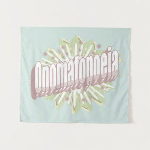 Tenture Onomatopoeia Explosion Anglais