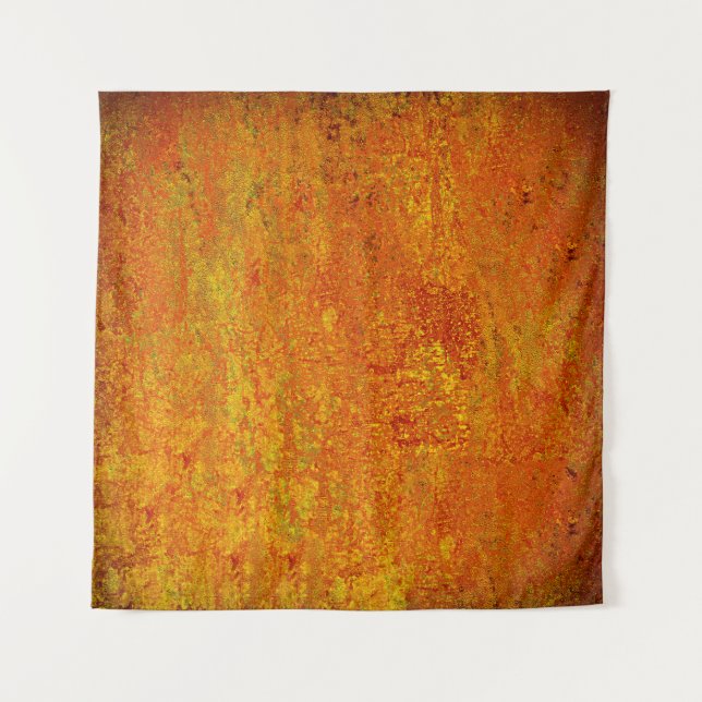 Tenture Orange jaune grunge fond abstrait, art, backgr (Devant)