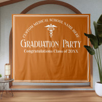 Orange Médicale School Graduation Party Photo Boot