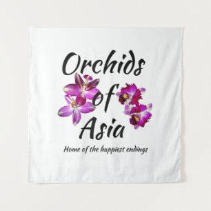 Tenture Orchidées d'Asie