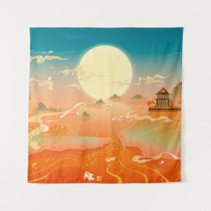 Tenture Oriental peinture paysage antique, pai classique