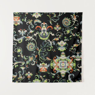 Tenture Ornement Floral Arabe : Traditionnel
