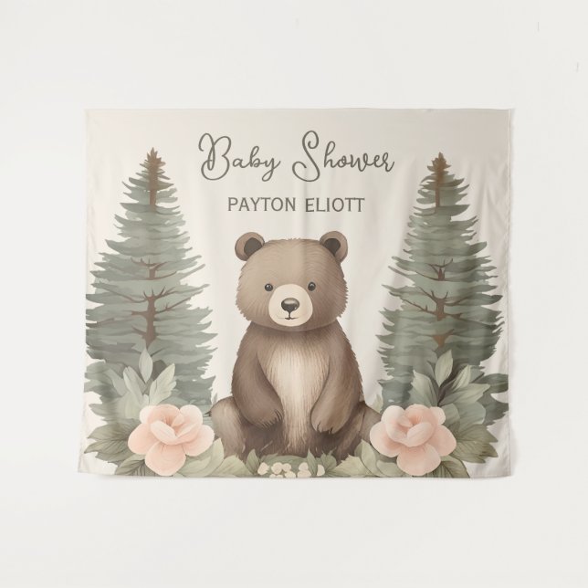 Tenture Ours forestier (Devant (Horizontal))