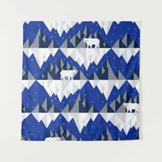 Tenture Ours polaire sur Iceberg Motif sans couture.