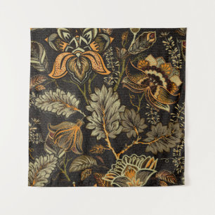 Tenture Paisley floral indien, motif sans couture ethnique