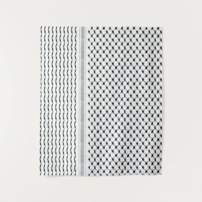 Tenture Palestinien Kufiya Personnalisé Conçu (Devant)