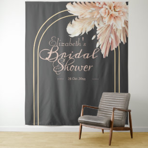 Tenture Pampas à la mode gazon l Aquarelle Douche nuptiale