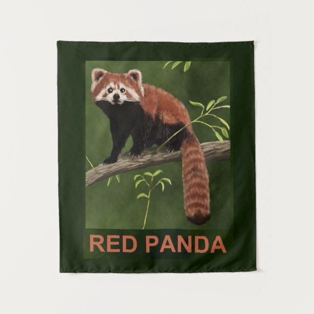Tenture Panda rouge (Devant)