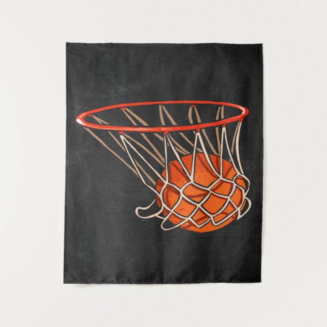 Tenture Panier de Basketball |Amateur de Basketball (Devant)