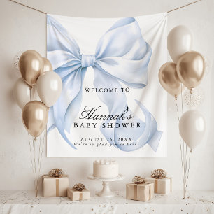 Tenture Panneau de bienvenue pour la baby shower du petit