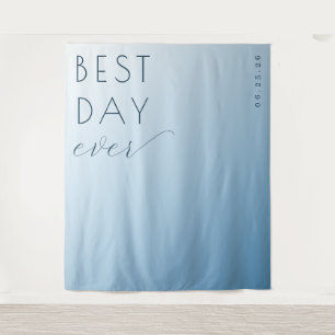 Tenture Panneau de célébration minimaliste bleu tranquille