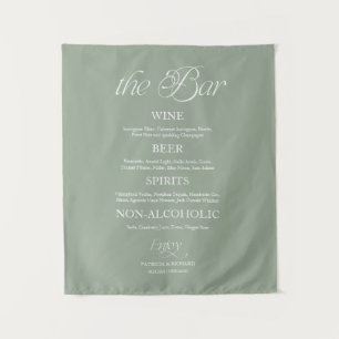 Tenture Panneau de mariage minimaliste moderne "The Bar" d