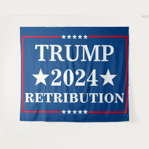 Tenture Panneau de triage Trump Retribution 18" x 24" avec