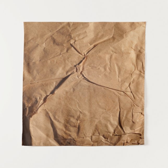 Tenture Papier d'emballage Recyclé. Texture. (Devant)