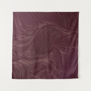 Tenture Papier peint doré de luxe. Motif Art déco. Vintage